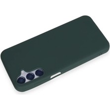 Cepmoda Samsung Galaxy M15 Uyumlu First Serisi Ince Silikon Kılıf – Koyu Yeşil