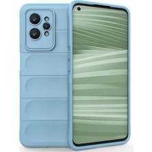 Cepmoda Realme Gt2 Pro 5g Optimum Soft Silikon Kılıf Mat Darbe Koruyucu Kapak - Sky Blue