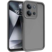 Cepmoda Redmi 15C 4g Mat Kalın Silikon Telefon Kılıfı Darbe Emici - Gri