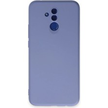 Cepmoda Huawei Mate 20 Lite Lansman Kılıf - Iç Kısmı Kadife Kaplı - Esnek Silikon Kapak - Lila