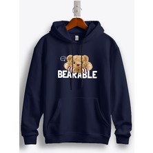 MGAX Sevimli Ayı Bear Able Baskılı Regular Kapşonlu Sweatshirt