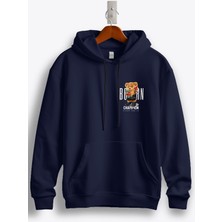 MGAX Sevimli Ayı Doğuştan Şampiyon Arma Baskılı Regular Kapşonlu Sweatshirt