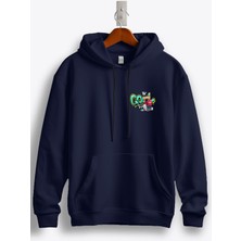 MGAX Sevimli Ayı Havalı Genç Arma Baskılı Regular Kapşonlu Sweatshirt