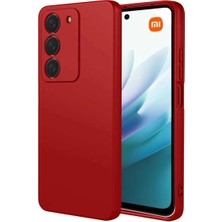 Cepmoda Redmi 13 4g Uyumlu First Serisi Ince Silikon Kılıf – Kırmızı