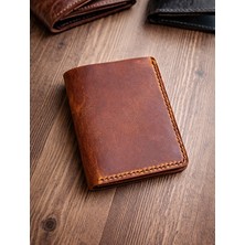 Hakiki Deri El Yapımı Cüzdan 9 Bölmeli 11*9 cm