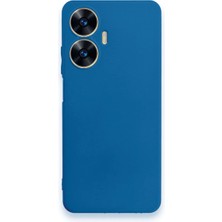 Cepmoda Realme C55 Uyumlu First Serisi Ince Silikon Kılıf – Mavi