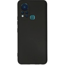 Cepmoda Infinix Hot 11S Lansman Kılıf - Iç Kısmı Kadife Kaplı - Esnek Silikon Kapak - Siyah
