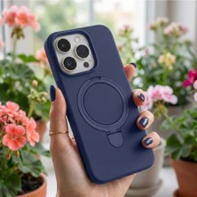 Cepmoda Redmi 15C 4g Uyumlu Yüzüklü Standlı Silikon Kılıf Regal - Lacivert