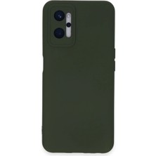 Cepmoda Realme 9i 4g Lansman Kılıf - Iç Kısmı Kadife Kaplı - Esnek Silikon Kapak - Koyu Yeşil