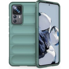 Cepmoda Mi 12T Pro Optimum Soft Silikon Kılıf Mat Darbe Koruyucu Kapak - Koyu Yeşil