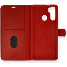 Cepmoda Reeder P13 Blue Max Uyumlu Kapaklı Kılıf - Cüzdanlı - Kopçalı - Kırmızı