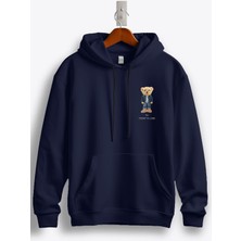 MGAX Sevimli Ayı My Today's Look Arma Baskılı Regular Kapşonlu Sweatshirt