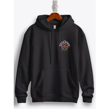MGAX Denizlerin Kralı Arma Baskılı Regular Kapşonlu Sweatshirt