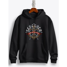 MGAX Denizlerin Kralı Baskılı Regular Kapşonlu Sweatshirt