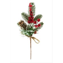 Zero Land Gld-Spt- Çamlı Kokina Yılbaşı Süsü 31 cm - Kırmızı