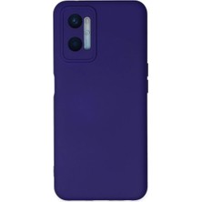 Cepmoda Oppo A96 Lansman Kılıf - Iç Kısmı Kadife Kaplı - Esnek Silikon Kapak - Mor