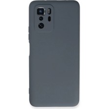 Cepmoda Poco X3 Gt Lansman Kılıf - Iç Kısmı Kadife Kaplı - Esnek Silikon Kapak - Gri