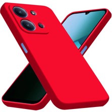 Cepmoda Redmi 15C 4g Lansman Kılıf - Iç Kısmı Kadife Kaplı - Esnek Silikon Kapak - Kırmızı
