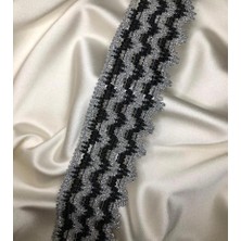 Ezel-In Tekstil Aksesuarları Dekoratif Simli Dantel Şerit, 25 Metre, KOD-P293A
