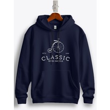 MGAX Bisiklet Classic Retro Bicycle Baskılı Regular Kapşonlu Sweatshirt