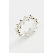 Zero Land Gld-Spt- Zikzak Top Metal Yüzük - Sarı