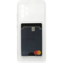 Cepmoda Samsung Galaxy A33 5g Şeffaf Kart Bölmeli Silikon Kılıf - Kartlıklı