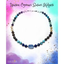 Herkimer Doğaltaş Orijinal Doğaltaş Öğrenci Başarı ve Şifa Enerji Kolyesi