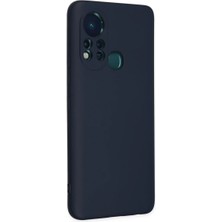 Cepmoda Infinix Hot 11S Lansman Kılıf - Iç Kısmı Kadife Kaplı - Esnek Silikon Kapak - Lacivert