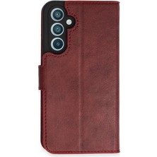 Cepmoda Samsung Galaxy A54 5g Uyumlu Kapaklı Kılıf - Cüzdanlı - Kopçalı - Kırmızı