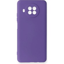 Cepmoda Mi 10T Lite Lansman Kılıf - Iç Kısmı Kadife Kaplı - Esnek Silikon Kapak - Mor