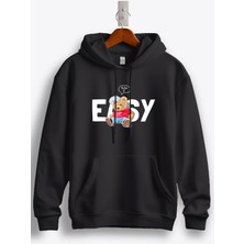 MGAX Sevimli Ayı Take It Easy (Boşver) Baskılı Regular Kapşonlu Sweatshirt