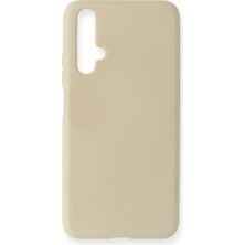 Cepmoda Huawei Honor 20 Lansman Kılıf - Iç Kısmı Kadife Kaplı - Esnek Silikon Kapak - Kemik