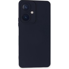 Cepmoda Vivo Y27 Lansman Kılıf - Iç Kısmı Kadife Kaplı - Esnek Silikon Kapak - Lacivert