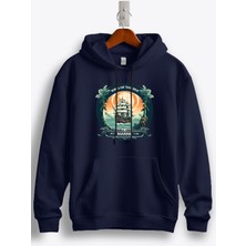 MGAX Denizci Denizlerin Kralı Baskılı Regular Kapşonlu Sweatshirt