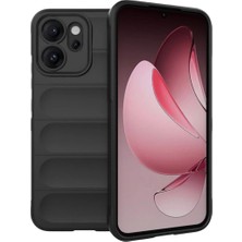 Cepmoda Oppo Reno 14F Optimum Soft Silikon Kılıf Mat Darbe Koruyucu Kapak - Siyah