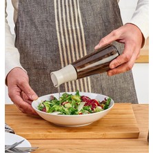 IKEA Quality Cam Yağdanlık Plastik Kapaklı Yağdanlık Yükseklik 19 cm Yağ Şişesi Kahverengi Hacim 300 ml