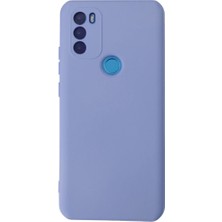 Cepmoda General Mobile Gm 21 Plus Lansman Kılıf - Iç Kısmı Kadife Kaplı - Esnek Silikon Kapak - Lila