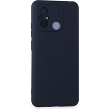 Cepmoda Redmi 12C Lansman Kılıf - Iç Kısmı Kadife Kaplı - Esnek Silikon Kapak - Lacivert