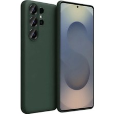 Cepmoda Samsung Galaxy S26 Ultra Uyumlu First Serisi Ince Silikon Kılıf – Koyu Yeşil