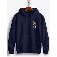 MGAX Motosiklet Non Stop Engine Roar Arma Baskılı Regular Kapşonlu Sweatshirt