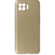 Cepmoda Oppo Reno 4 Lite Uyumlu First Serisi Ince Silikon Kılıf – Gold