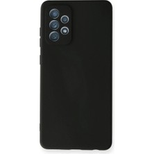 Cepmoda Samsung Galaxy A72 Lansman Kılıf - Iç Kısmı Kadife Kaplı - Esnek Silikon Kapak - Siyah