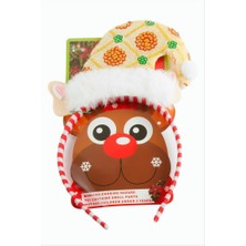 Zero Land Gld-Spt- Noel Baba Şapkası Yılbaşı Taç - Sarı