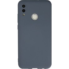 Cepmoda Huawei P Smart 2019 Lansman Kılıf - Iç Kısmı Kadife Kaplı - Esnek Silikon Kapak - Gri