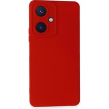 Cepmoda Vivo Y27 Lansman Kılıf - Iç Kısmı Kadife Kaplı - Esnek Silikon Kapak - Kırmızı