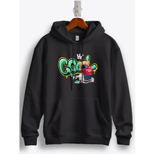 MGAX Sevimli Ayı Havalı Genç Baskılı Regular Kapşonlu Sweatshirt