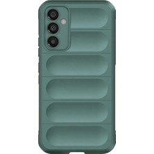 Cepmoda Samsung Galaxy M14 5g Optimum Soft Silikon Kılıf Mat Darbe Koruyucu Kapak - Koyu Yeşil