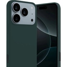 Cepmoda iPhone 17 Pro Uyumlu First Serisi Ince Silikon Kılıf – Koyu Yeşil