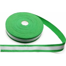 Seçilir 4 Metre Uzunluğunda 4,0 cm Genişliğinde Yeşil Fosforlu Dikilebilen Polyester Reflektör Şerit