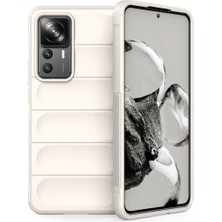 Cepmoda Mi 12T Pro Optimum Soft Silikon Kılıf Mat Darbe Koruyucu Kapak - Krem